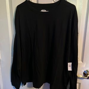 Old Navy Black Long sleeve T-shirt - cotton XL